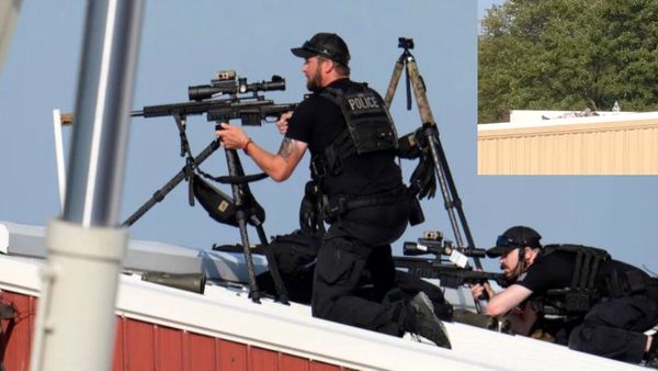 Trump Assassination Attempt: Secret Service Snipers Engaging With Shooter Caught On Camera