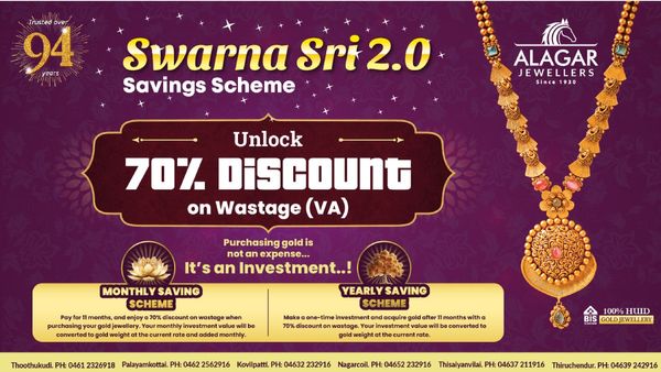 Alagar Jewellers Unveils Swarna Sree 2.0: The Ultimate Jewellery Savings Scheme