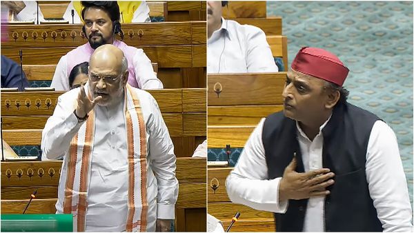 War Of Words Ensues Between Amit Shah, Akhilesh Yadav Over Lok Sabha Speaker's Rights