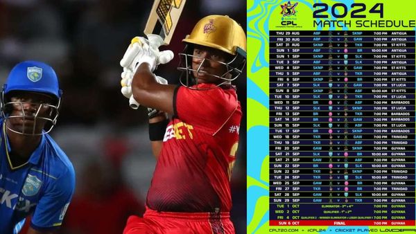 CPL 2024 LIVE Streaming Details: Check Match Date Schedule, Time, Teams For Caribbean Premier League