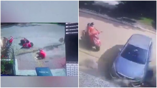 Accident Caught On Cam: Minor Rams Scooter; Kills Woman, Daughter Seriously Injured