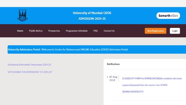 Mumbai University Opens Distance Education Admissions: Apply By August 22; Check Where To Apply Here