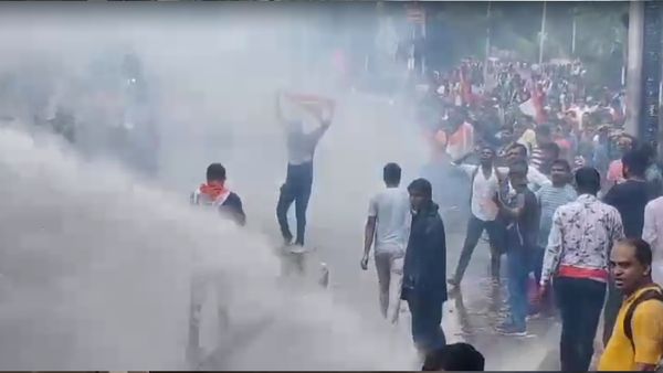 WATCH | 'Nabanna Abhijan' Rally In Kolkata: Police Uses Tear Gas, Lathicharge At Protestors