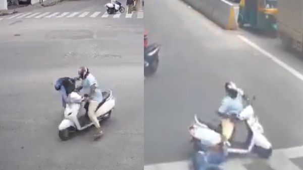 Bengaluru Cop Jumps In Front Of Bike, Grabs Thief And Gets Dragged 20 Metres, Stunt Caught On CCTV