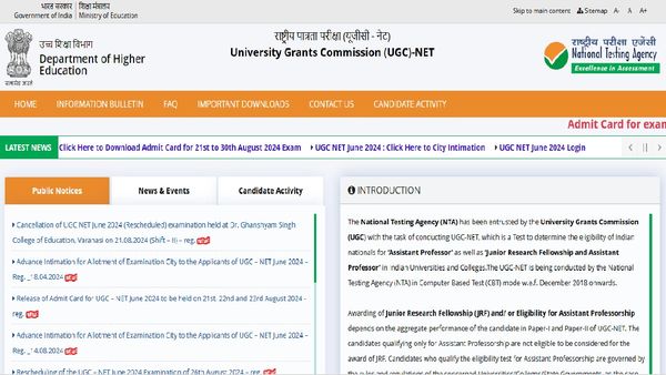 UGC NET Admit Card 2024 Released: Check Steps To Download Yours Before August 30 Exam