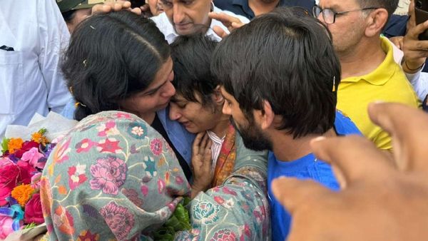 Vinesh Phogat Receives Grand Welcome At Delhi Airport, Gets Emotional