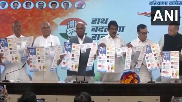 Congress' Manifesto For Haryana Polls: 2 Lakh Jobs, Rs 2000 For Women, Rs 6000 Pension