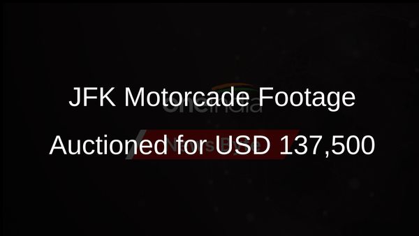 Rare Footage of JFK's Motorcade After Shooting Sells for USD 137,500 at Auction