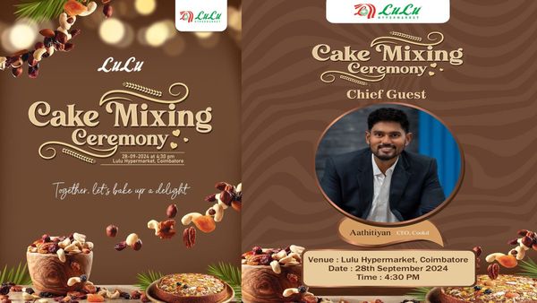 Lulu Hypermarket Coimbatore Hosts Grand Cake Mixing Ceremony and Doughnut Fest