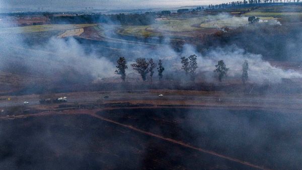 Sao Paulo's Environmental Crisis: Smoke Fills Skies, Pinheiros River Turns Green