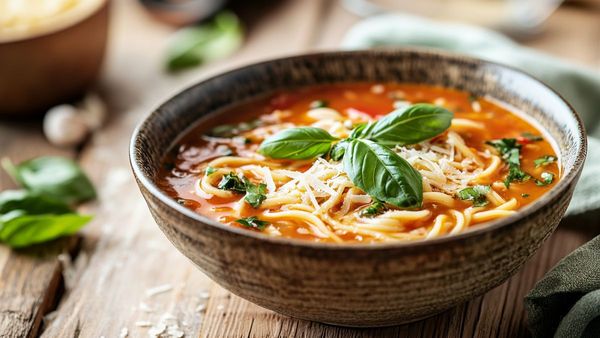 Quick Tomato Noodle Soup Recipe, A Hearty Soup That You Can Pair With Crusty Bread For Busy Evenings