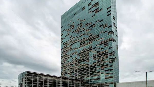 Hertz Tower Imploded In Lake Charles After Hurricane Damage | WATCH The Moment