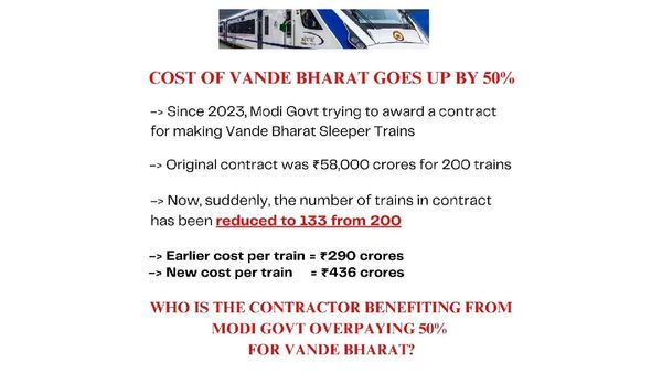 TMC MP's Bold Claim: Vande Bharat Costs Soar 50%—Railways Ministry Responds