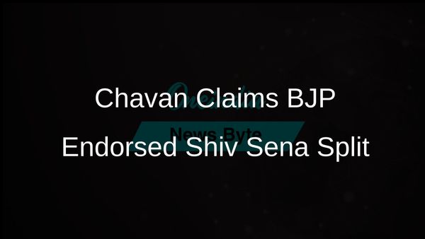 Prithviraj Chavan Alleges BJP's Senior Leadership Endorsed 2022 Shiv Sena Split