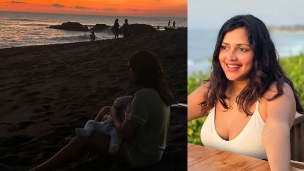 Amala Paul Photos: Actor Breastfeeds Her Baby At A Beach Watching Sunset