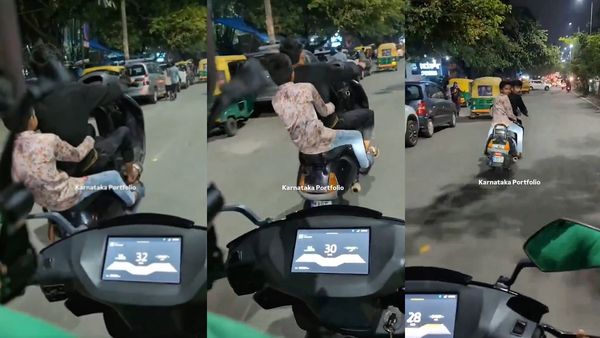 'Reckless And Risky': Viral Video Shows Bengaluru Minors Performing Scooter Stunt