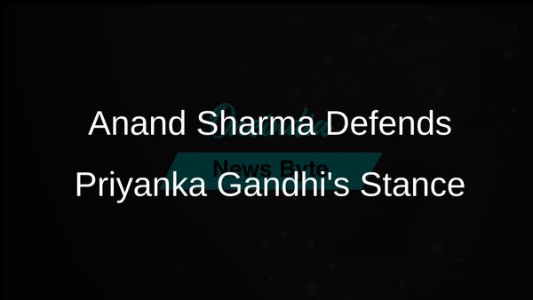Anand Sharma Defends Priyanka Gandhi Against Yogi Adityanath's Criticism Over Palestinian Support