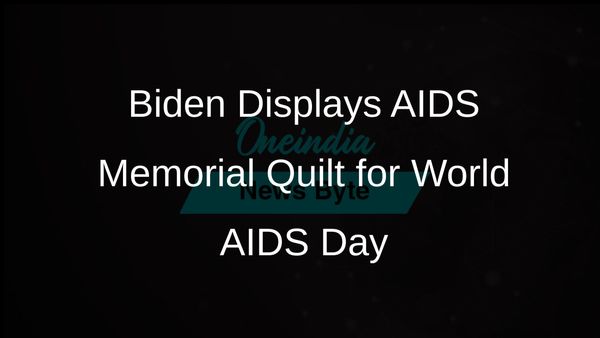 Biden Commemorates World AIDS Day by Displaying AIDS Memorial Quilt at the White House
