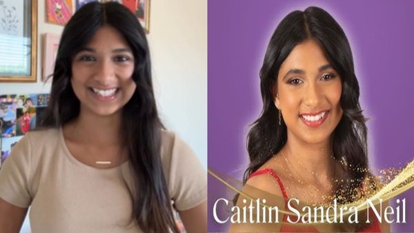 Chennai Born Indian American Teenager Caitlin Sandra Neil Crowned Miss India USA 2024