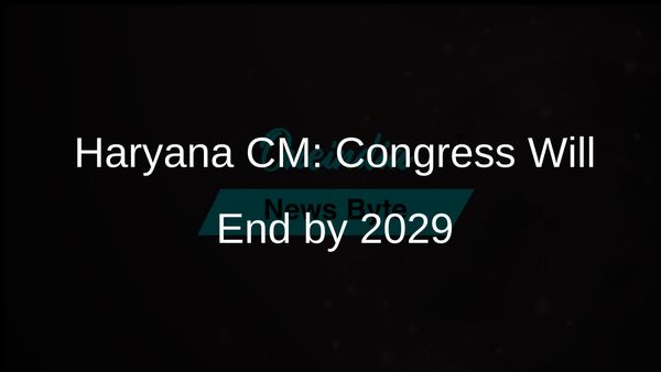 Haryana Chief Minister Nayab Singh Saini Warns Congress Will Be Finished by 2029 If Lies Continue