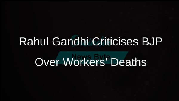 Rahul Gandhi Condemns BJP Governments Following Deaths of Congress Workers in Protests
