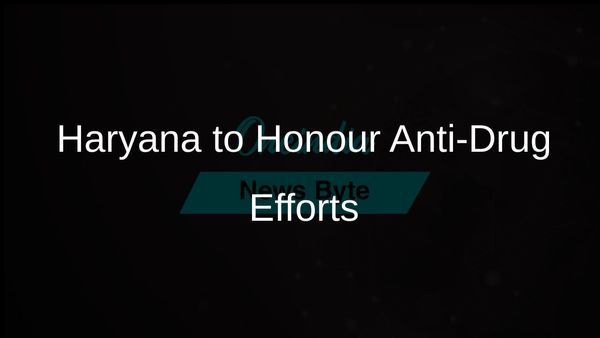 Haryana Government to Recognise Contributions in Combating Drug Abuse and Trafficking