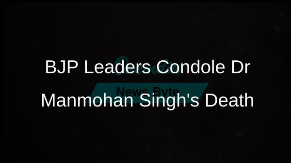 Karnataka BJP Leaders Pay Tribute to Former PM Dr Manmohan Singh Following His Passing