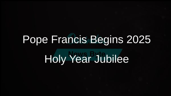 Pope Francis Launches 2025 Holy Year Jubilee, Emphasising Hope and Inclusivity