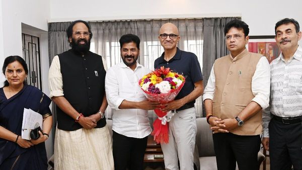 Satya Nadella Meets Telangana CM Revanth Reddy In Hyderabad: Key Highlights!