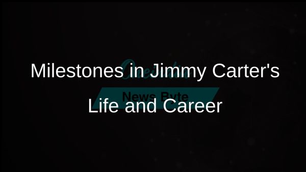Key Milestones in the Life and Career of Jimmy Carter, America's Longest-Lived President
