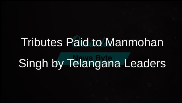 Telangana Chief Minister and Union Ministers Pay Tribute to Manmohan Singh's Legacy