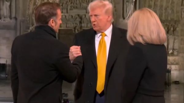 Grip, Grin, Repeat: Trump And Macron's Handshake Saga Steals The Spotlight! - WATCH