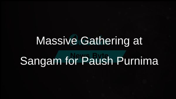 50 Lakh Devotees Gather at Sangam for Sacred Dip Ahead of Paush Purnima Festival