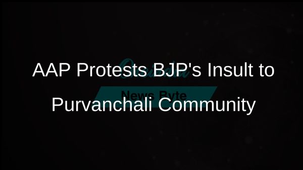 AAP Workers Stage Protests in Delhi Over BJP Leader's Insult to Purvanchali Community