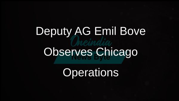 Acting Deputy Attorney General Emil Bove Visits Chicago to Observe Immigration Enforcement Operations