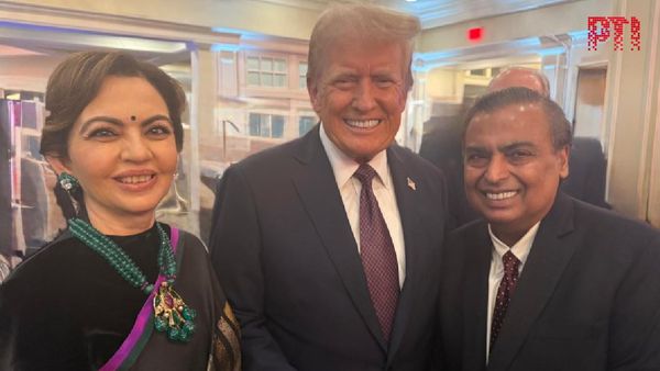 Mukesh, Nita Ambani Attend Pre-Inauguration Dinner For Donald Trump In Washington DC | Pics Inside