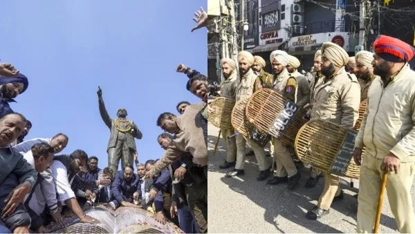 Ambedkar Statue Desecrated: BJP-Congress Slam Kejriwal’s ‘Fake Dalit Love,’ Accuse AAP of Khalistani Links