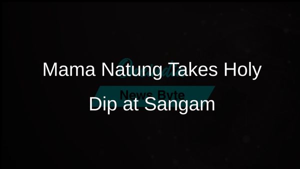 Arunachal Pradesh Home Minister Mama Natung Enjoys First Holy Dip at Sangam During Maha Kumbh