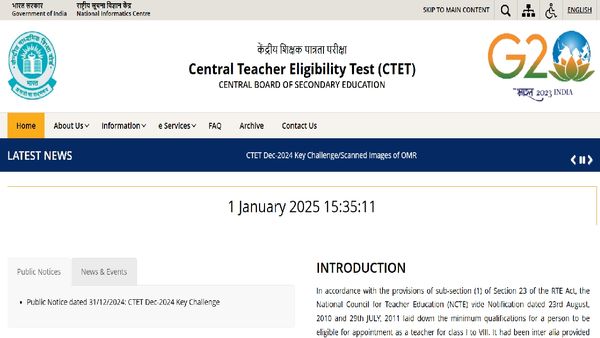 CBSE CTET December 2024 Answer Key Released: Steps To Challenge And Download Inside