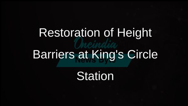 Central Railway Initiates Restoration of Height Barriers at King's Circle Station Following Vehicle Damage