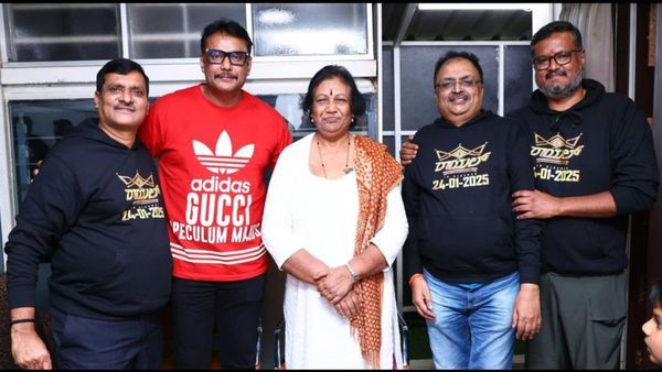 Darshan's First Public Appearance: Kannada Actor Attends 'Royal' Movie Screening After Legal Battles