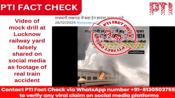 Fact Check: Is The Viral Lucknow Train Accident Video Real Or A Mock Drill?