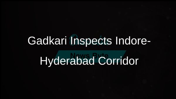 Nitin Gadkari Conducts Aerial Inspection of High-Speed Indore-Hyderabad Corridor Progress
