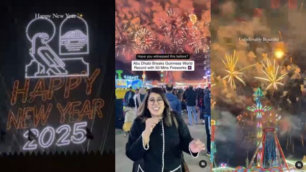WATCH | Abu Dhabi Welcomes 2025 With Record-Breaking Fireworks And 6,000-Drone Show!