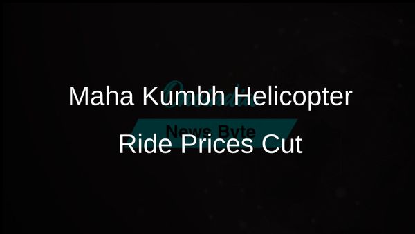 Helicopter Ride Prices Halved for Aerial Views of Maha Kumbh in Prayagraj