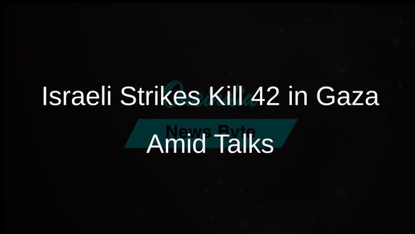 Israeli Airstrikes Claim Lives of 42 Individuals in Gaza as Ceasefire Negotiations Resume in Qatar