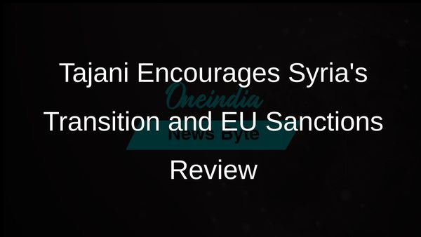 Italy's Foreign Minister Antonio Tajani Visits Syria to Support Transition After Assad's Ouster and Calls for EU Sanctions Review