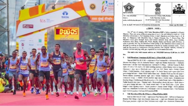 Tata Mumbai Marathon 2025: Road Closures From 5 AM To 2 PM; Check Alternative Routes Inside