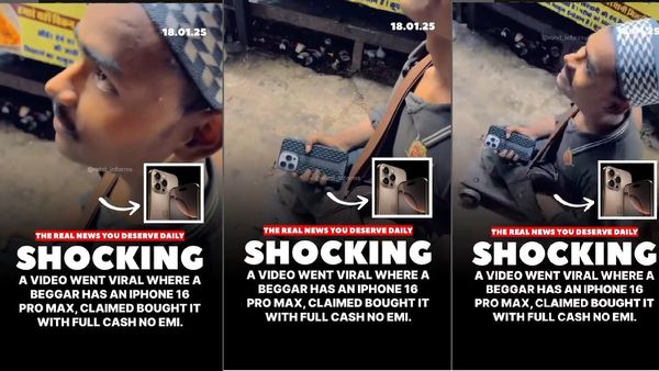 Viral Video: Beggar With iPhone 16 Pro Max Responds To 'Paisa Kaha Se Aaya?' With 'Maang Ke'
