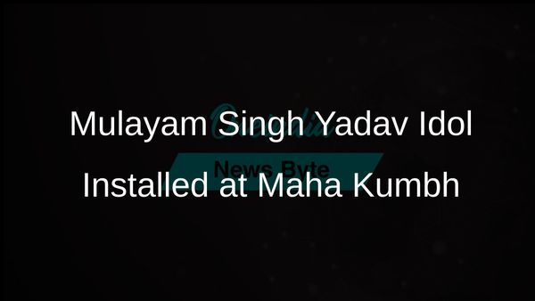 Maha Kumbh Sees Installation of Mulayam Singh Yadav Idol at Sangam Area Camp